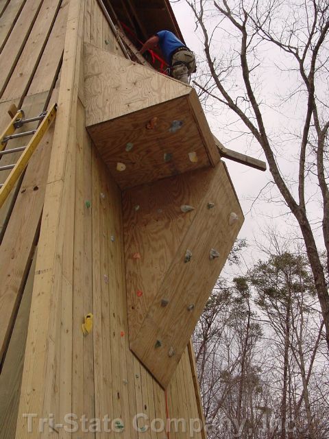 installing commercial climbing holds