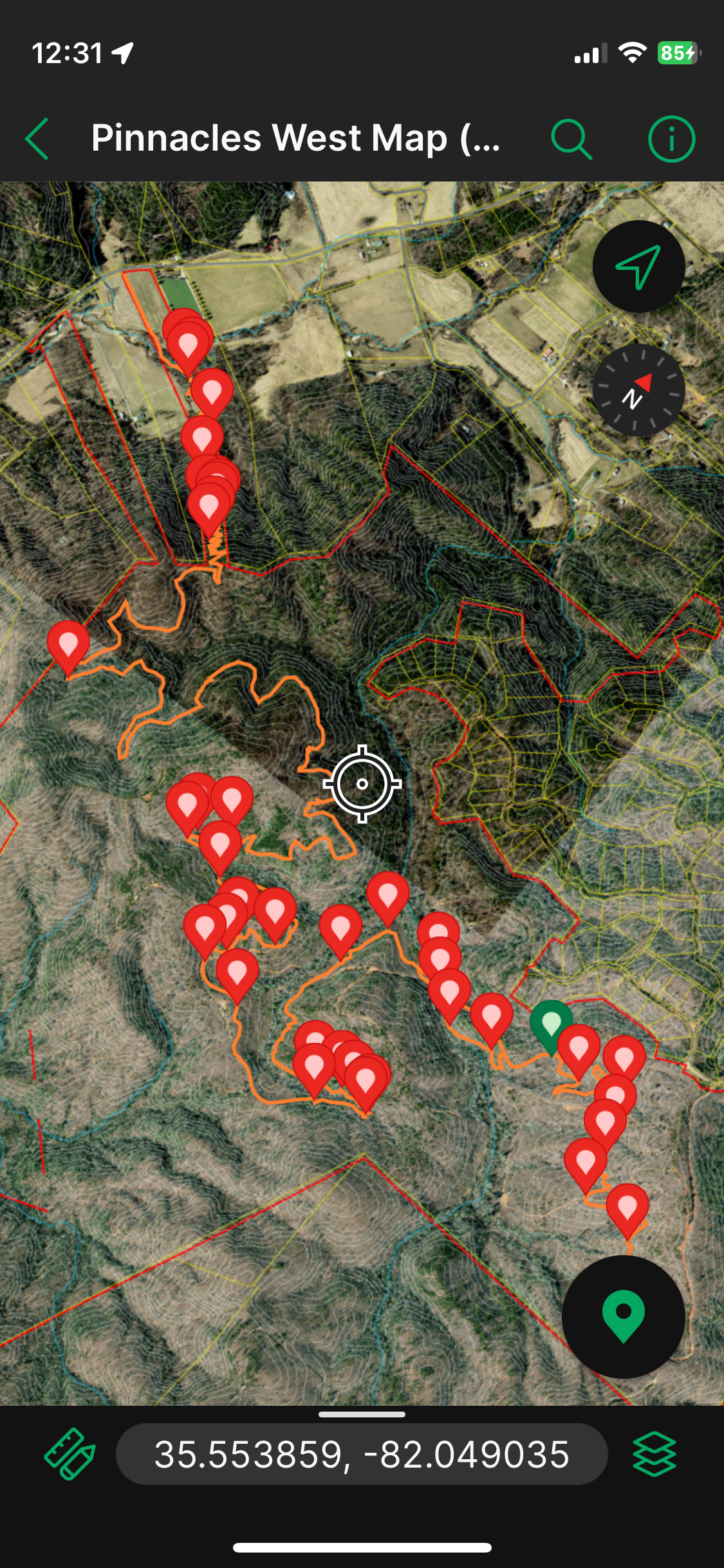 North Carolina Trail Layout